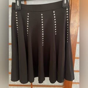 INC Black Swing Skirt Size L